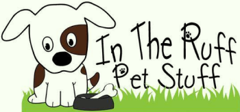 Cartoon dog with "In The Ruff" text.